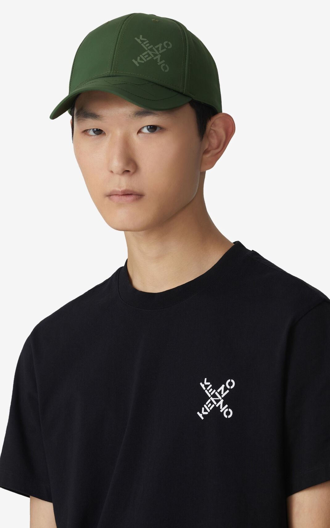 T Shirt Kenzo Homme Sport Little X Noir EXUAJ-4027